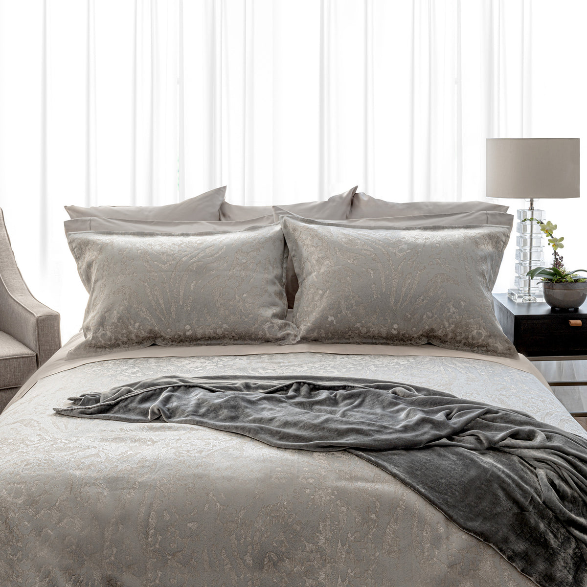 Contessa Sterling Duvet Cover and Shams