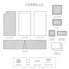 Corbello Duvet Cover and Shams