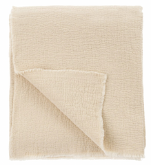 Malabar Cotton Throw Blanket Natural