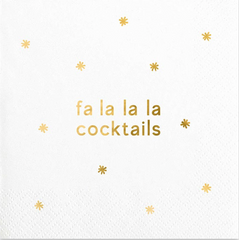 fa la la la la cocktails Cocktail Napkins