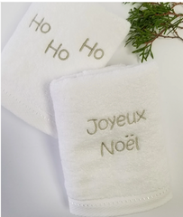 Christmas Embroidered Hand Towel