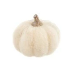 Felt Pumpkin Xsmall White Bowl Fillers