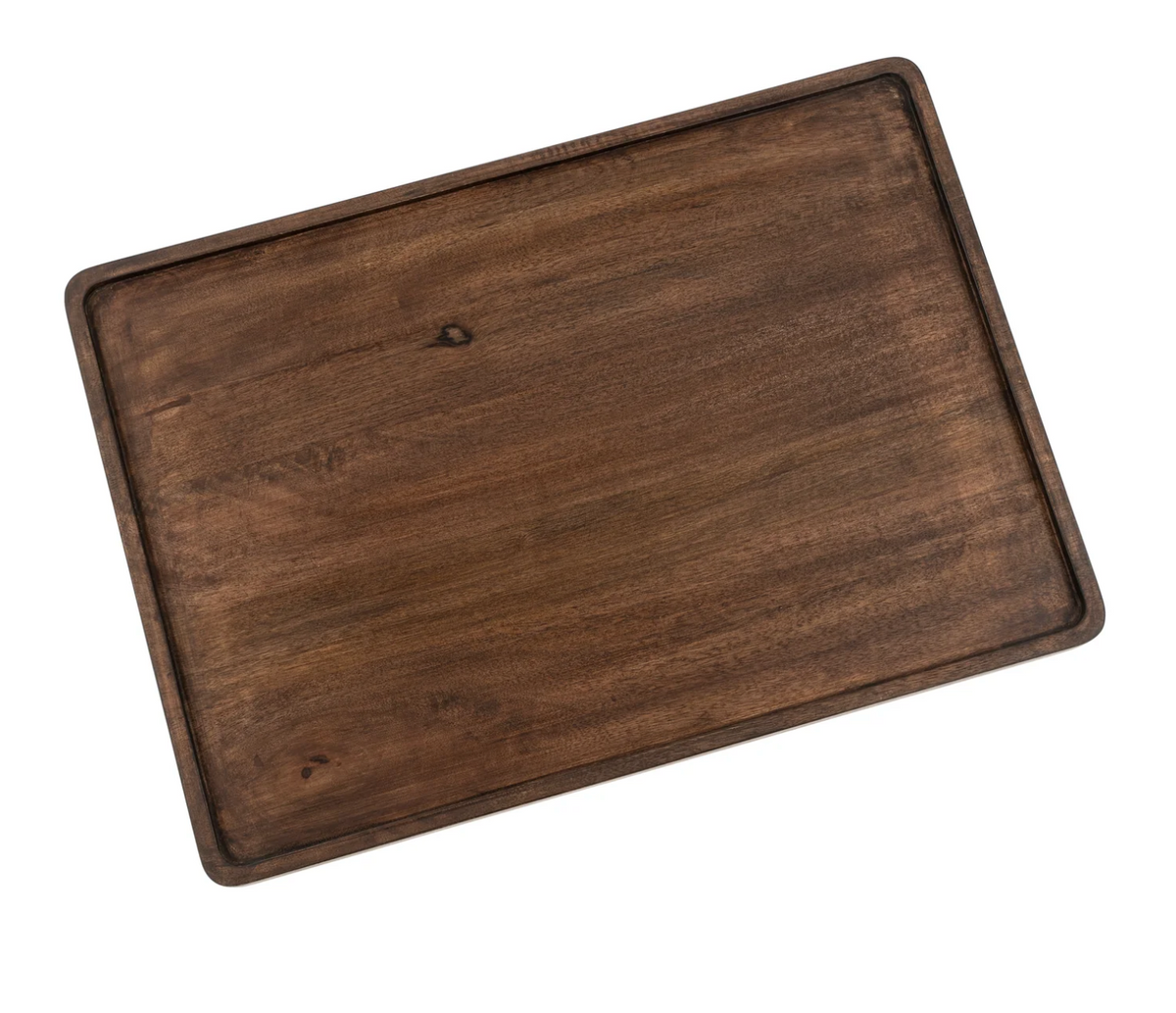 Heritage Rectangular Tray Large Stained Mango Wood