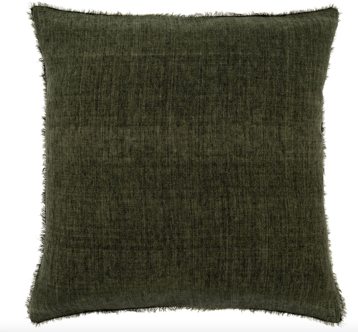 Lina Linen Pillow 24"x24" Avocado