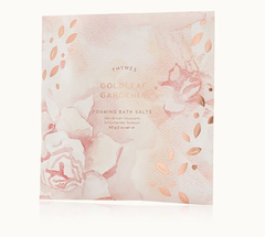 Thymes Goldleaf Gardenia Foaming Bath Salts 60g Sachet