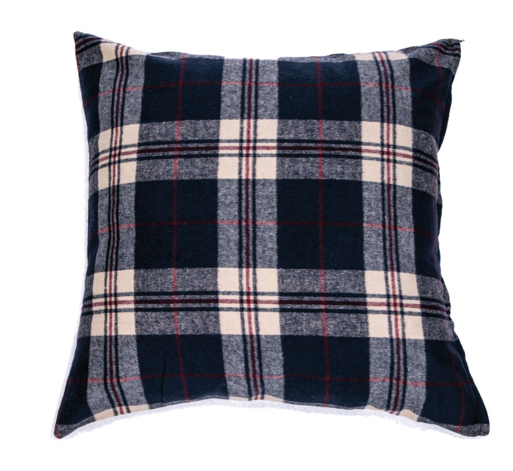 Lumberjack Navy Plaid Euro Cushion