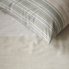 Arugula Striped Duvet Cover Set