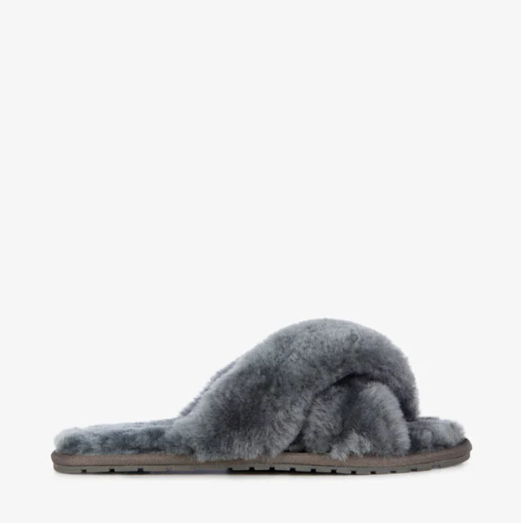 EMU Australia Mayberry Slippers Charcoal Anthracite