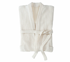 Crinkle Linen Cotton Robe