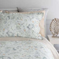 Audra Printed Cotton Sateen Duvet Cover & Shams