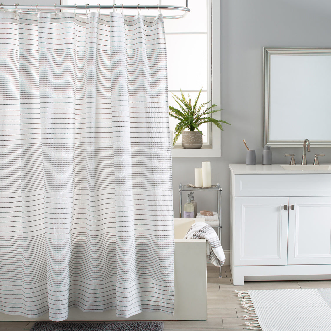 Harmony Woven Shower Curtain 72"x72"