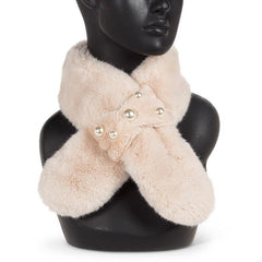 Vogue Pull Through Faux Fur Scarf