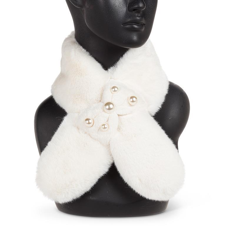 Vogue Pull Through Faux Fur Scarf