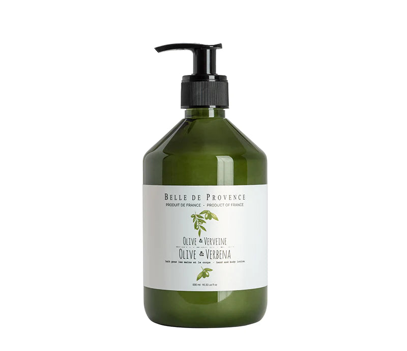 Belle de Provence Olive & Verbena Hand & Body Lotion 500ml